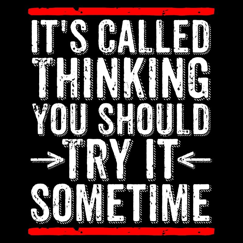 It's Called Thinking You Should Try It Sometime
