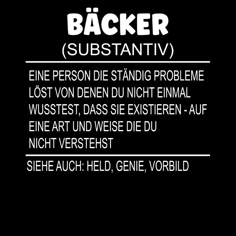 Wörterbuch Erklärung BÄCKER Held, Genie, Vorbild