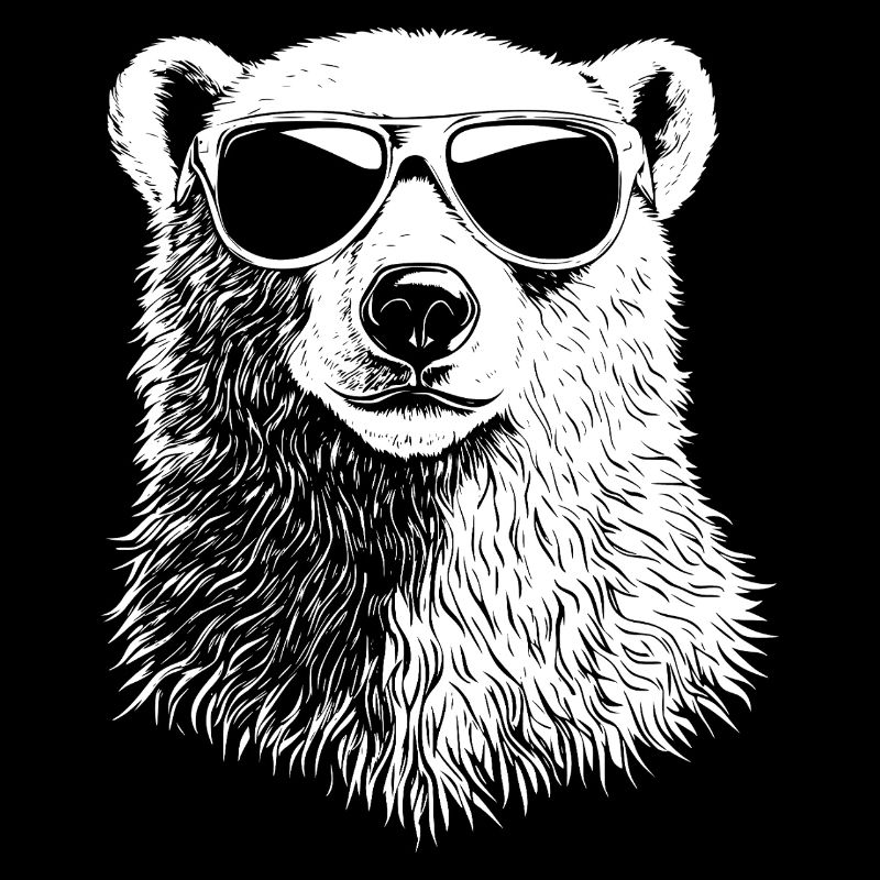 Cool Polar Bear Sunglasses Summer Bear