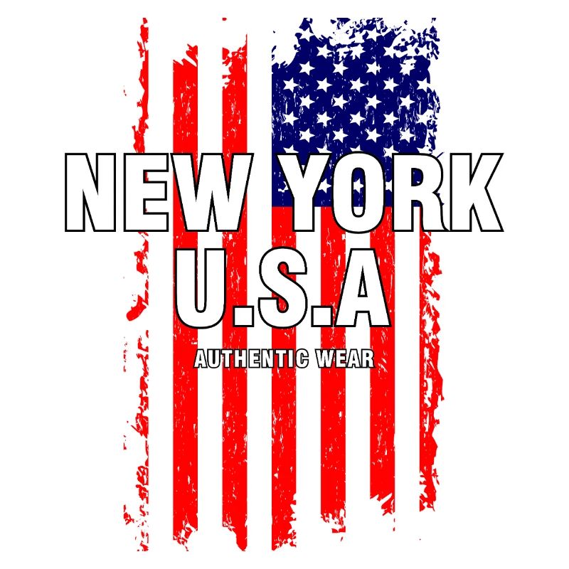 Image authentique du drapeau des États-Unis de New York