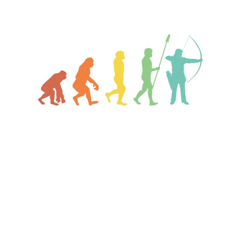 Evolution Bogenschießen Bogenschütze Pfeil Bogen