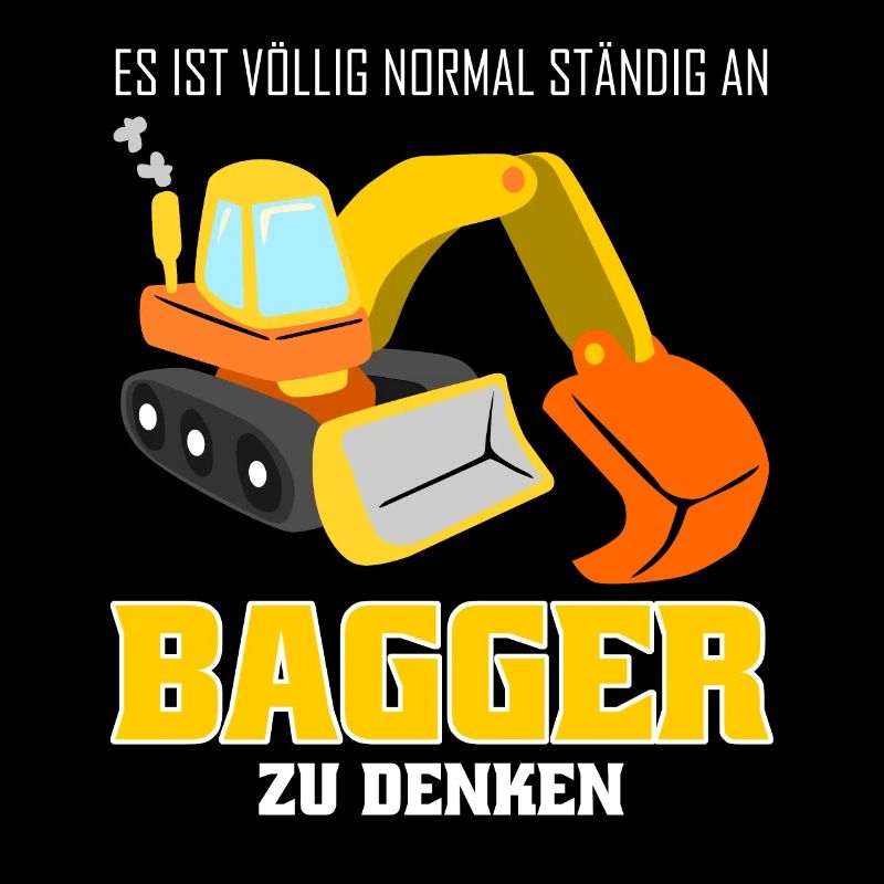 Bagger lustig Baustelle Baggerfahrer