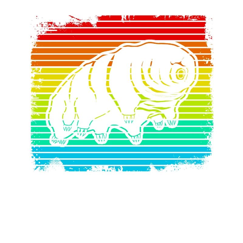 Tardigrade Retro Wasserbär Bärtierchen