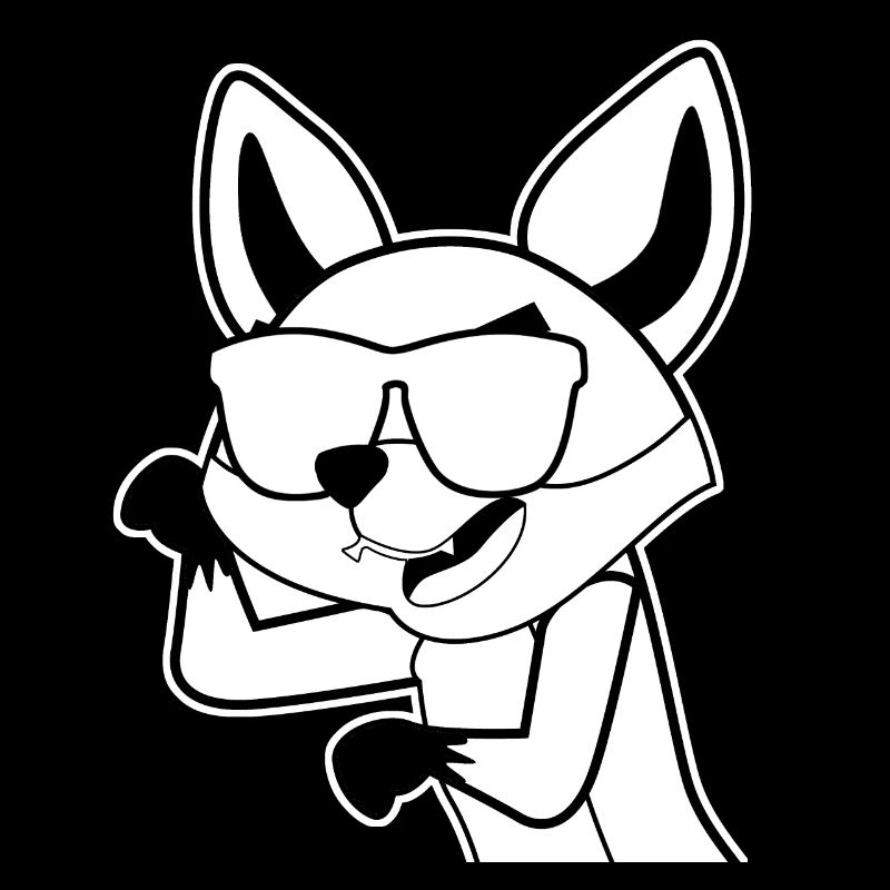 Fox with sunglasses