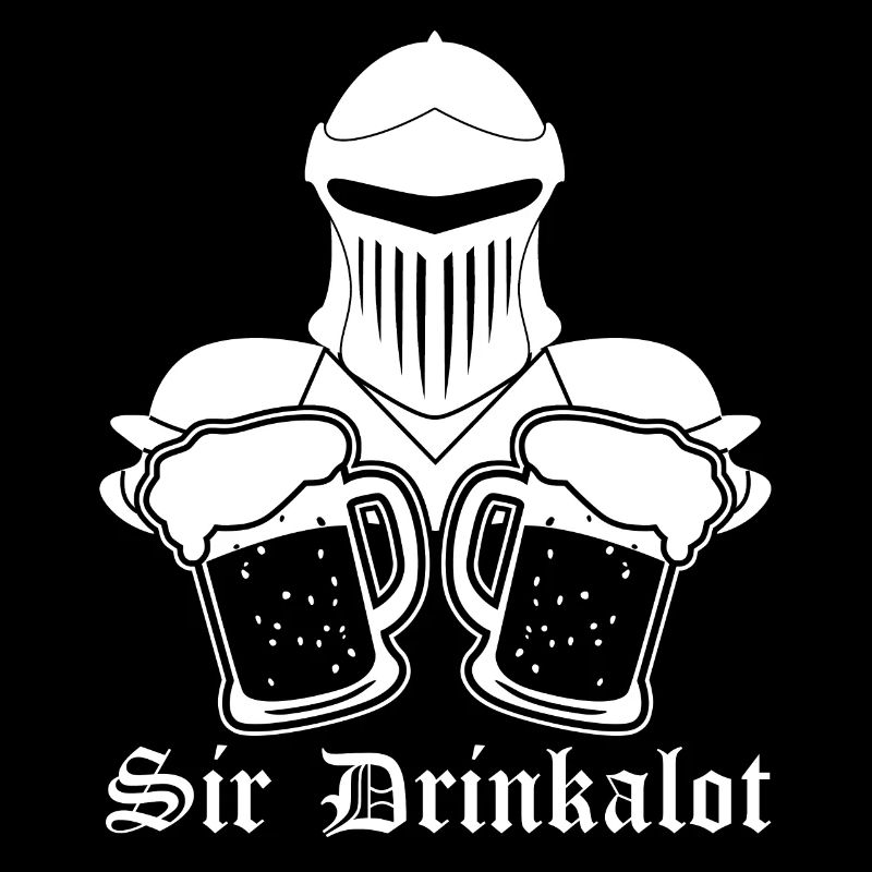 Beer Knight Vampire Drinking Schnapps