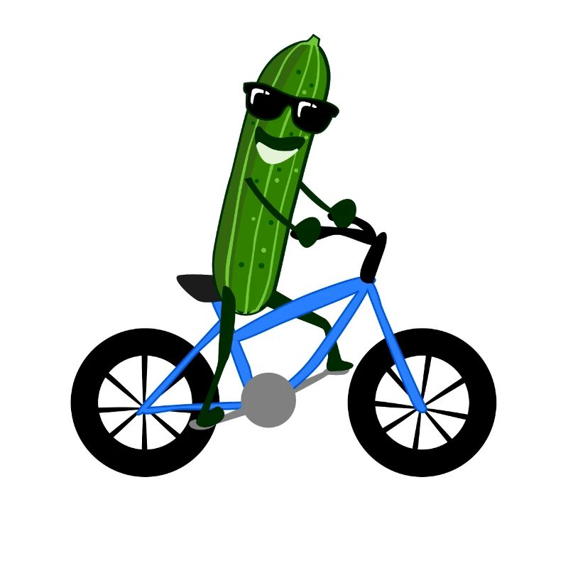 Concombre sur vélo Concombres