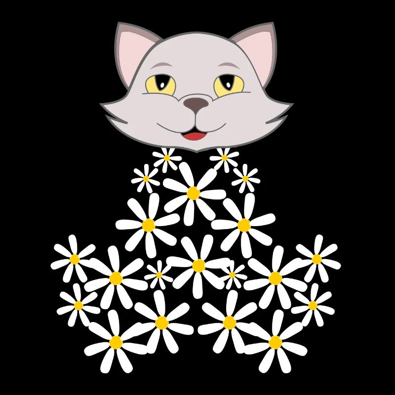 Gänseblümchen Katze aus Blüten