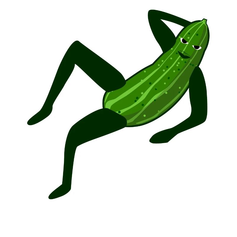 Concombre modèle concombre à la mode