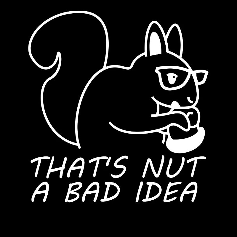 Eichhörnchen Nerrd mit Nuss