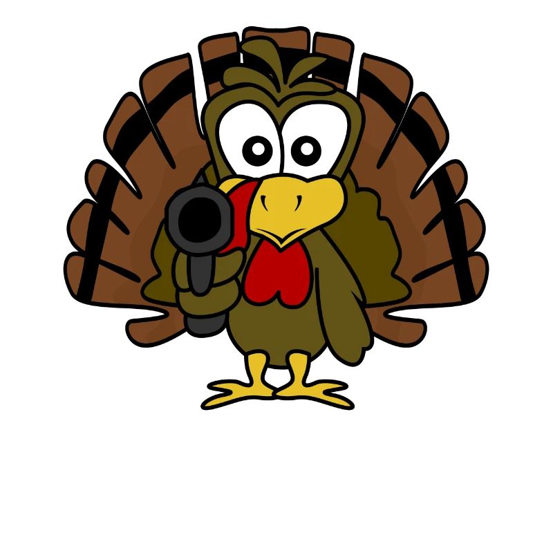 Dinde avec pistolet Dindes de Thanksgiving