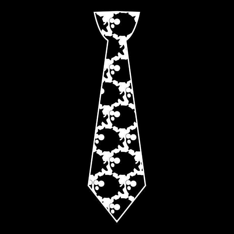 Puffer Fish Tie with Pufferfish