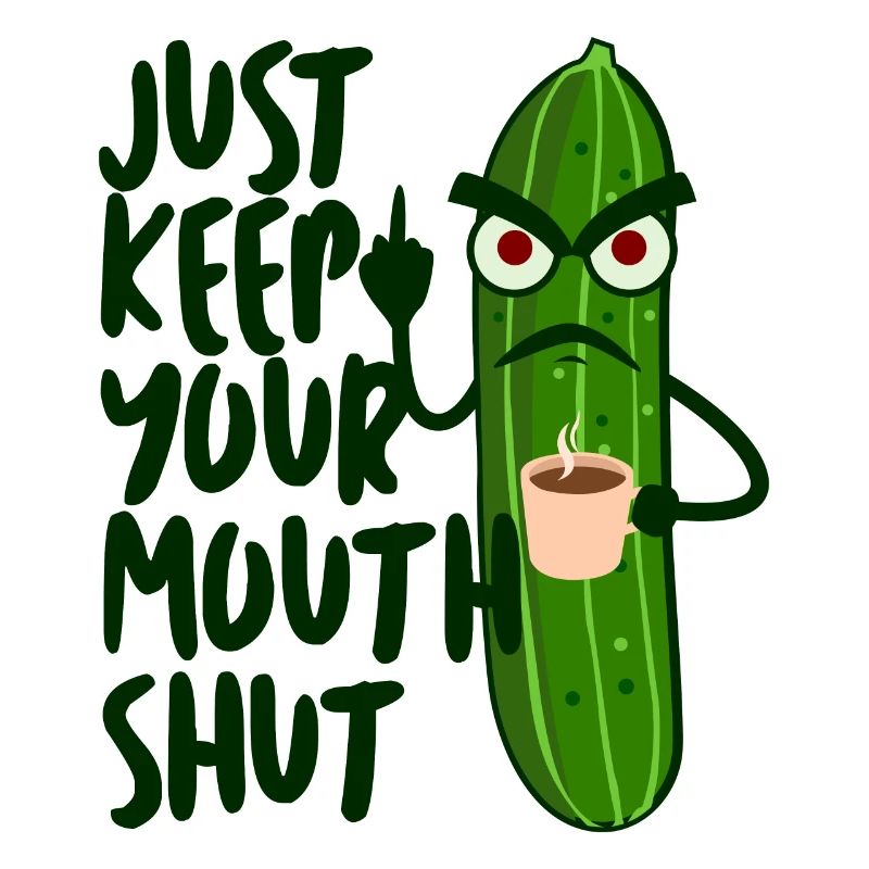 Grumpy Cucumber Middle Finger Coffee