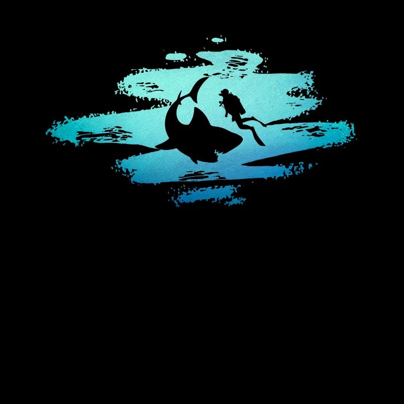 Shark in the ocean with divers, great white shark hammerhead