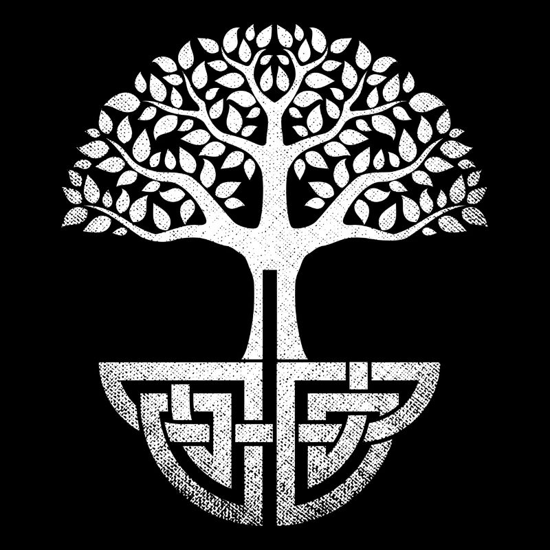 Keltischer Lebensbaum, Runen Irischer Baum Gälisch