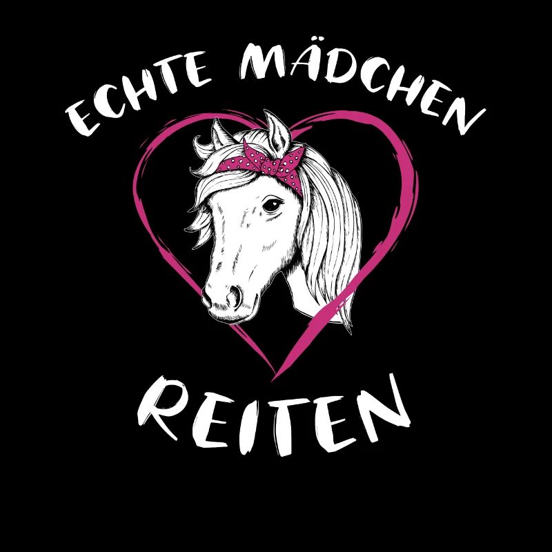 Echte Mädchen Reiten Pferde