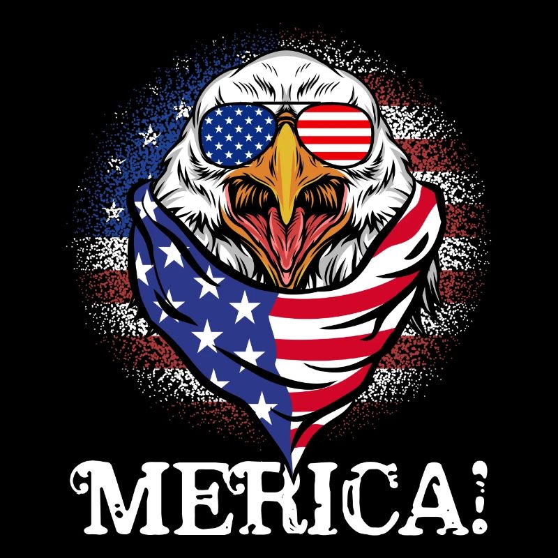 Patriotic Eagle Merica July 4