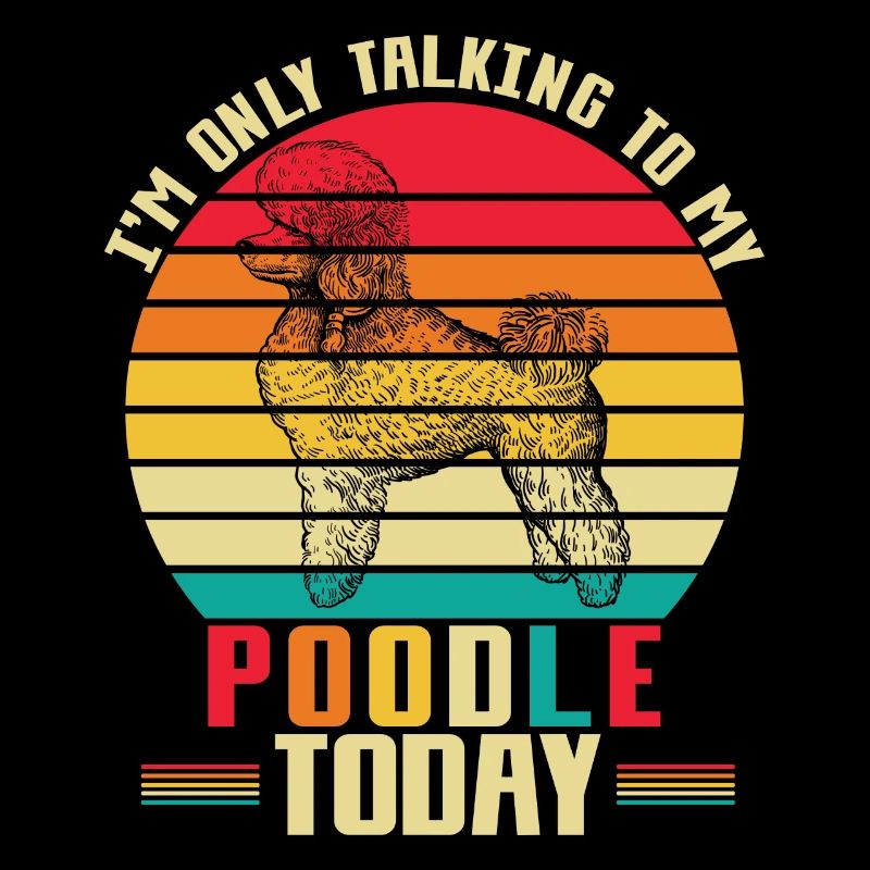 Introverted Poodle Mama Dog Standard Poodle