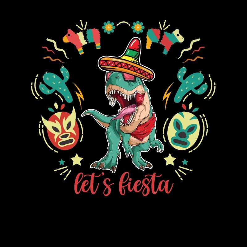 Mexicain Trex Sombrero Cinco De Mayo