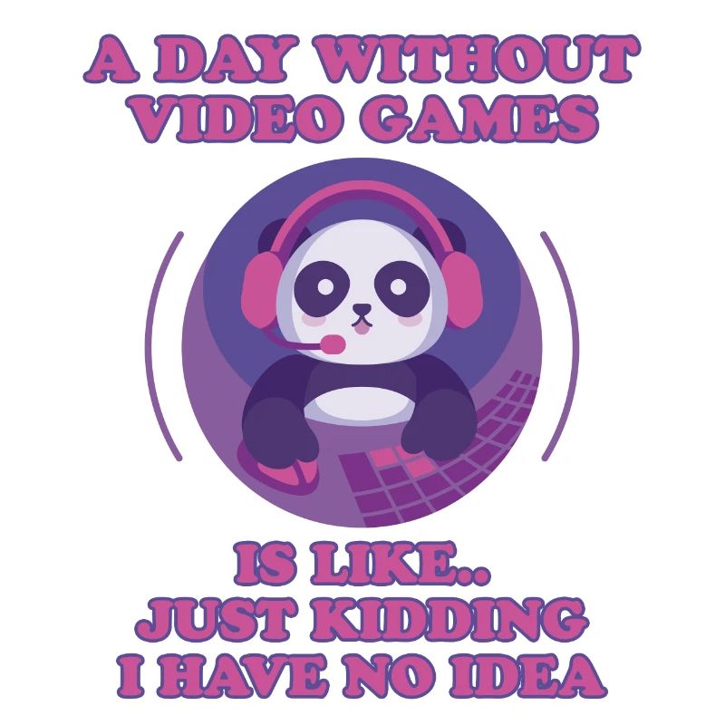 Gamer Panda Video Game Rabbit Pandas Gift