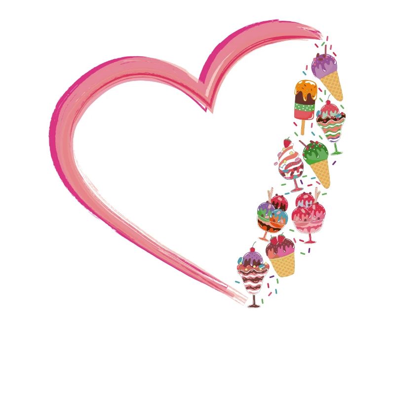 Crème glacée Heart Cone Popsicle