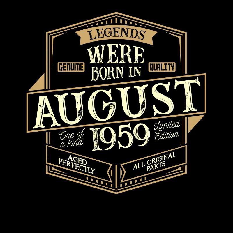 August 1959 Geburtstag Mann