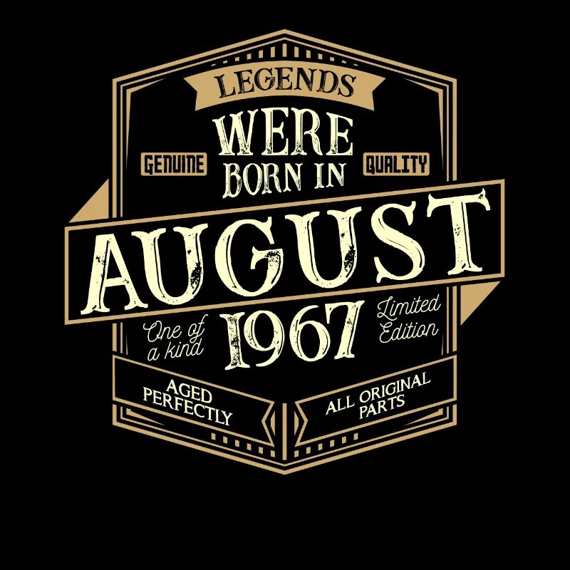 August 1967 Geburtstag Mann