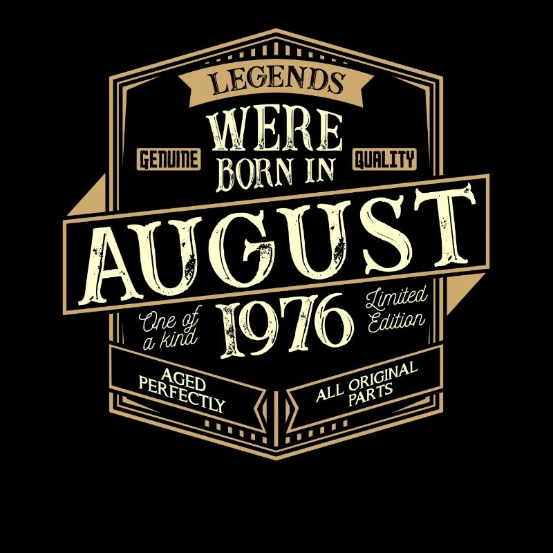 August 1976 Geburtstag Mann