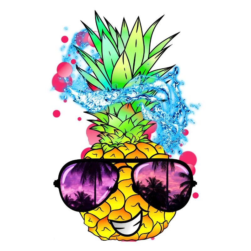 fruit d’ananas acidulé avec visage