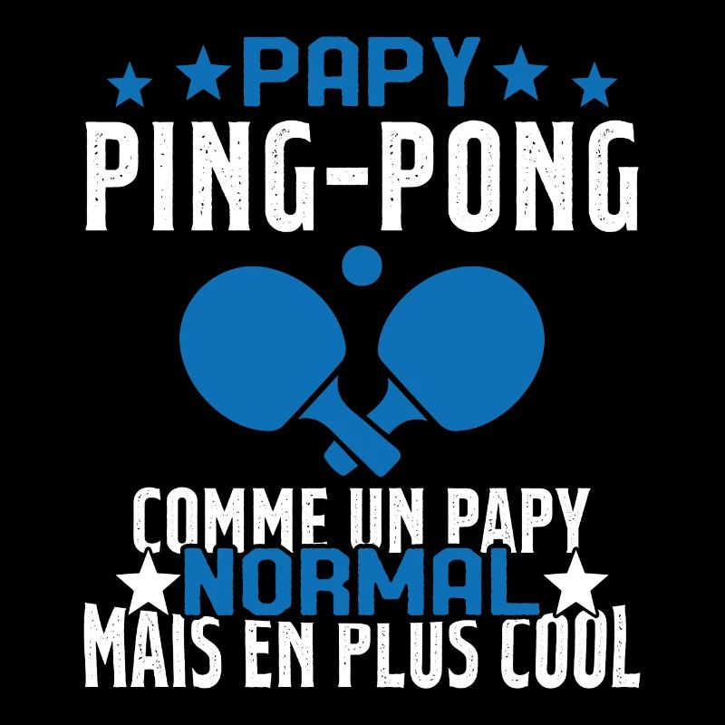 Papy pongiste comme un papy normal plus cool