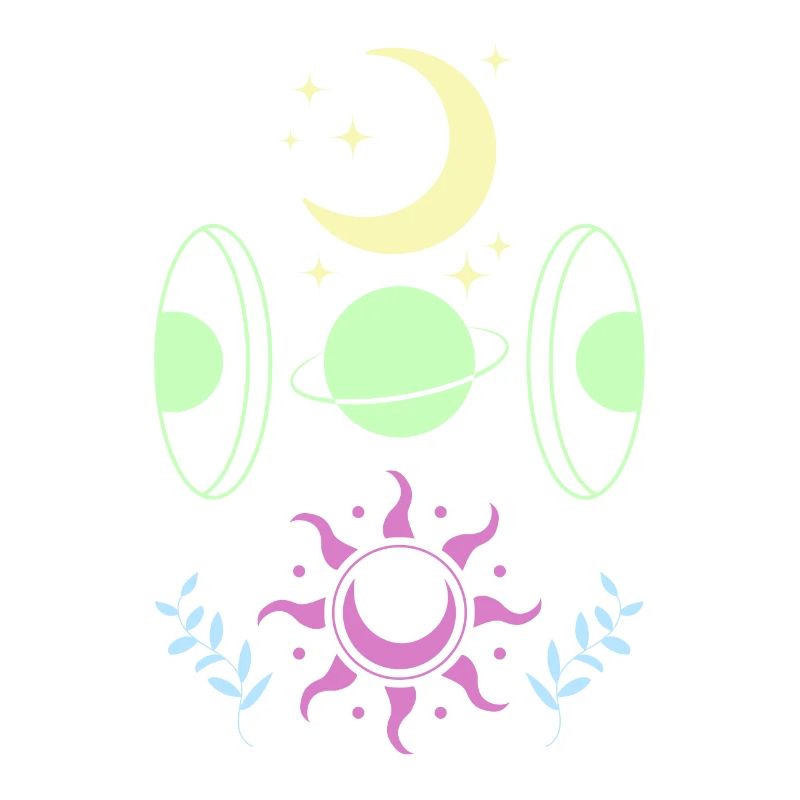Pastel Goth Moon Cute Crescent