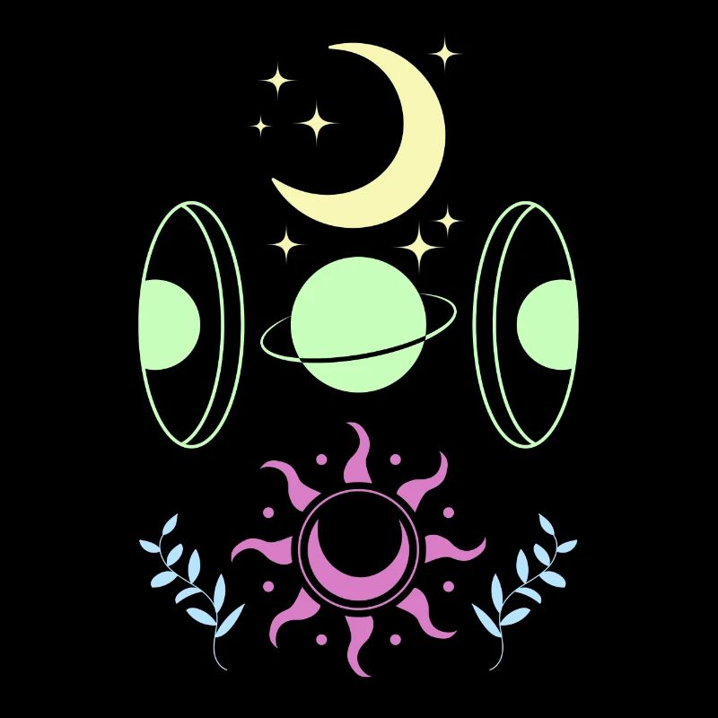 Pastel Goth Moon Cute Crescent