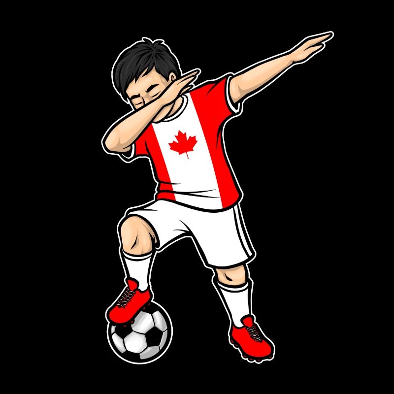 Dabbing Soccer Player Boy Canada Soccer