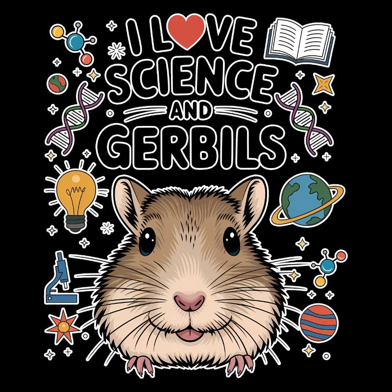Gerbil Science Student Fun Gerbil Gift