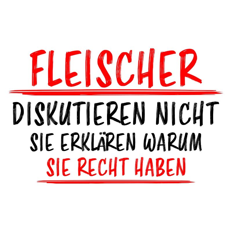 Fleischer Metzger Beruf Lustiger Spruch Geschenk