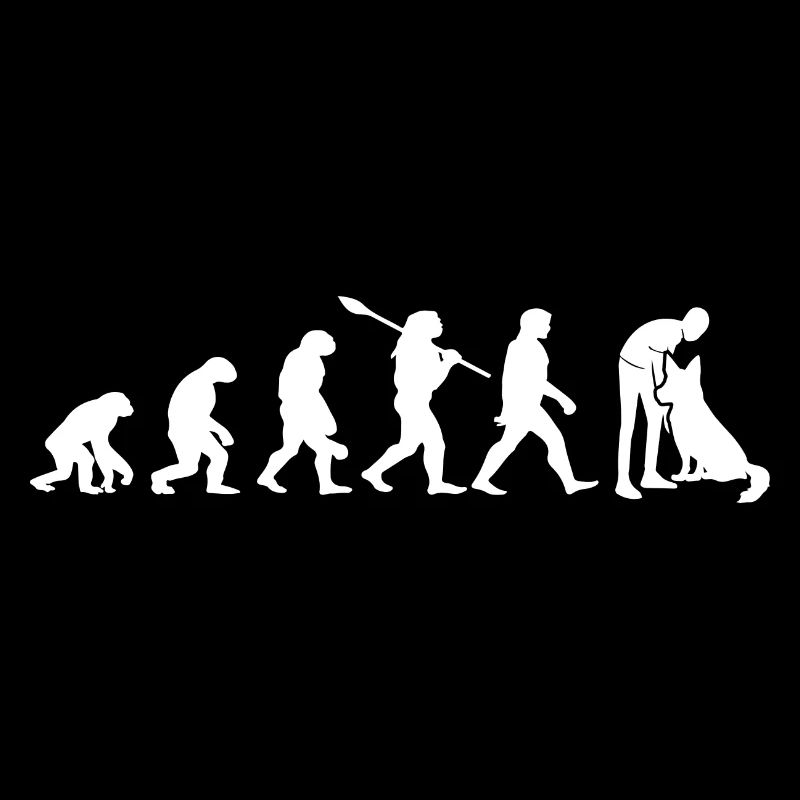Evolution Funny Belgian Shepherd Dog Malinois
