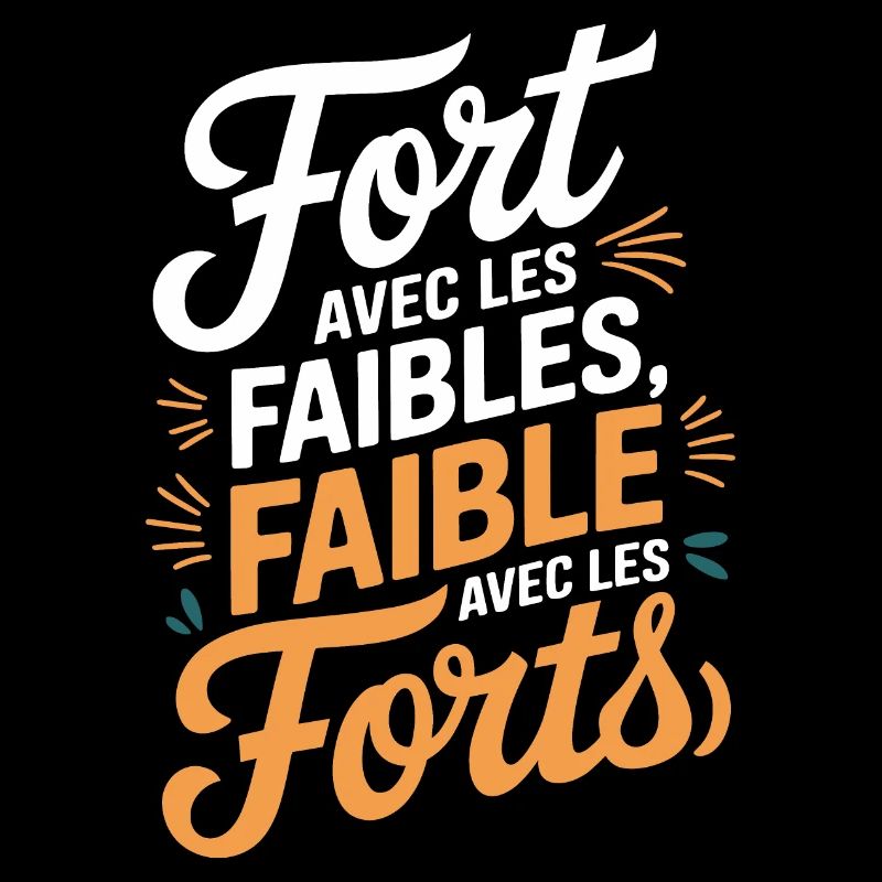 Fort avec les faibles, faible avec les forts