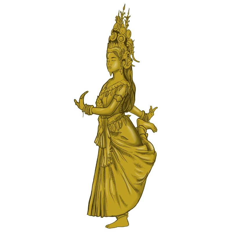 Cambodia Tradition Dance Khmer Apsara I Gift