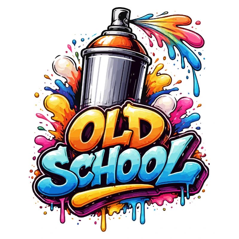 Old School Graffiti Spray Burst
