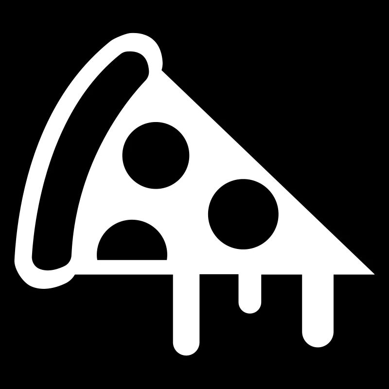 Silhouette de l’icône de la pizza