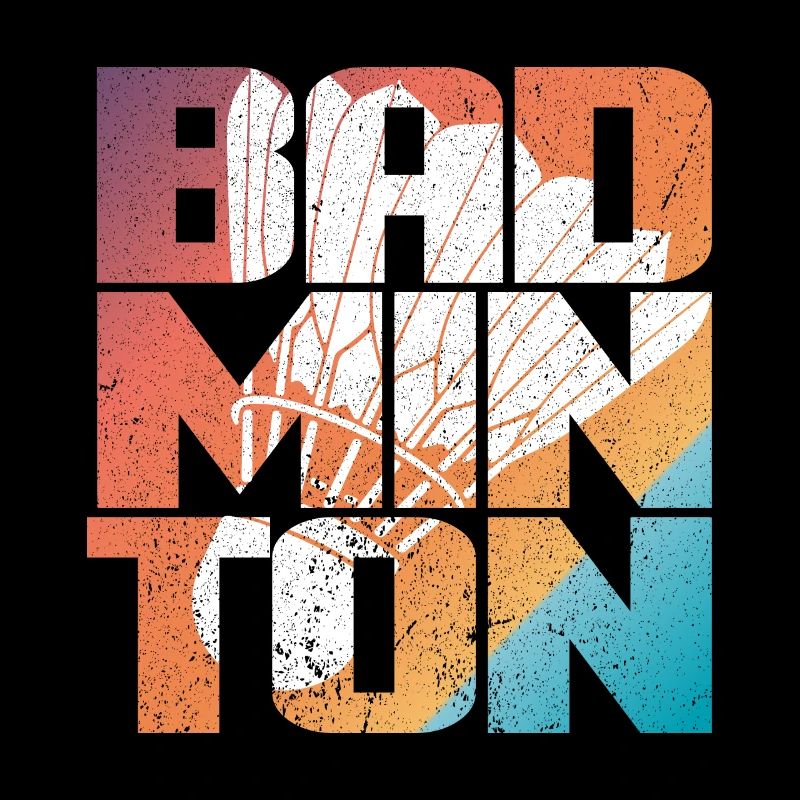Colorful design badminton with badminton