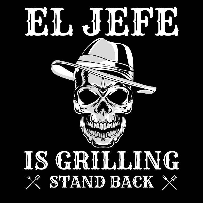 El Jefe Is grilling, funny mexican dad grilling