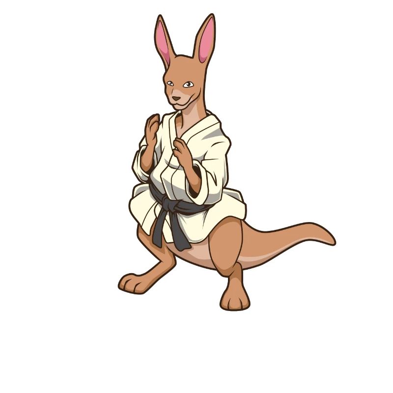 Comic Kangaroo makes judo