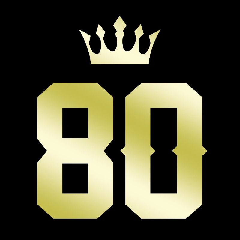 80 Number crown