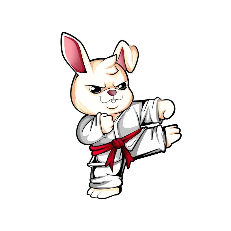 Comic Rabbit Does Karate