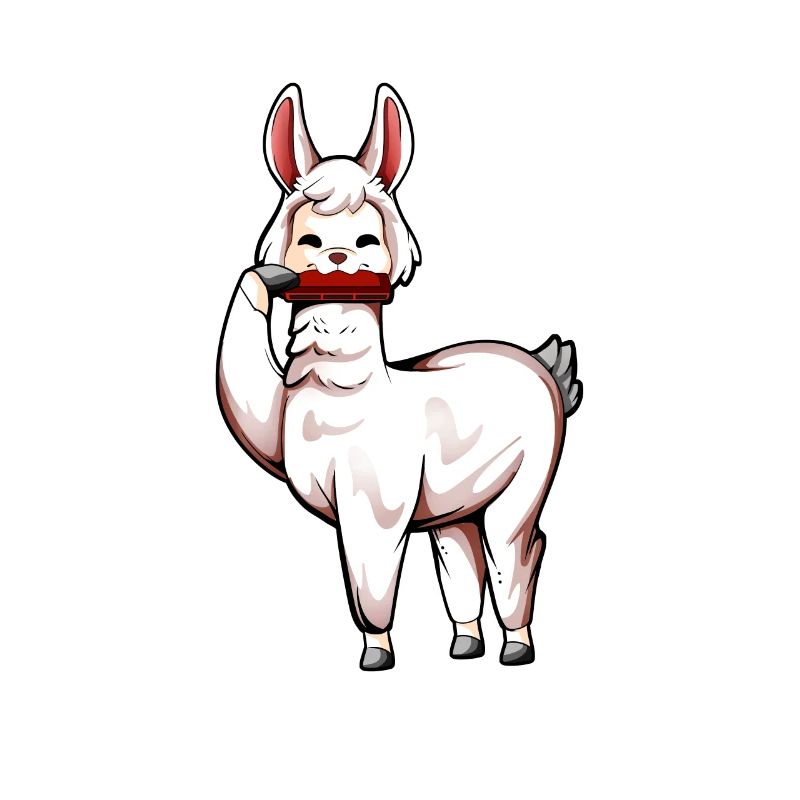 Lama plays harmonica