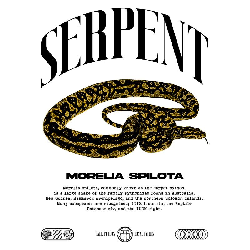 Tapis Python Moderne Reptile Keeper Streetwear