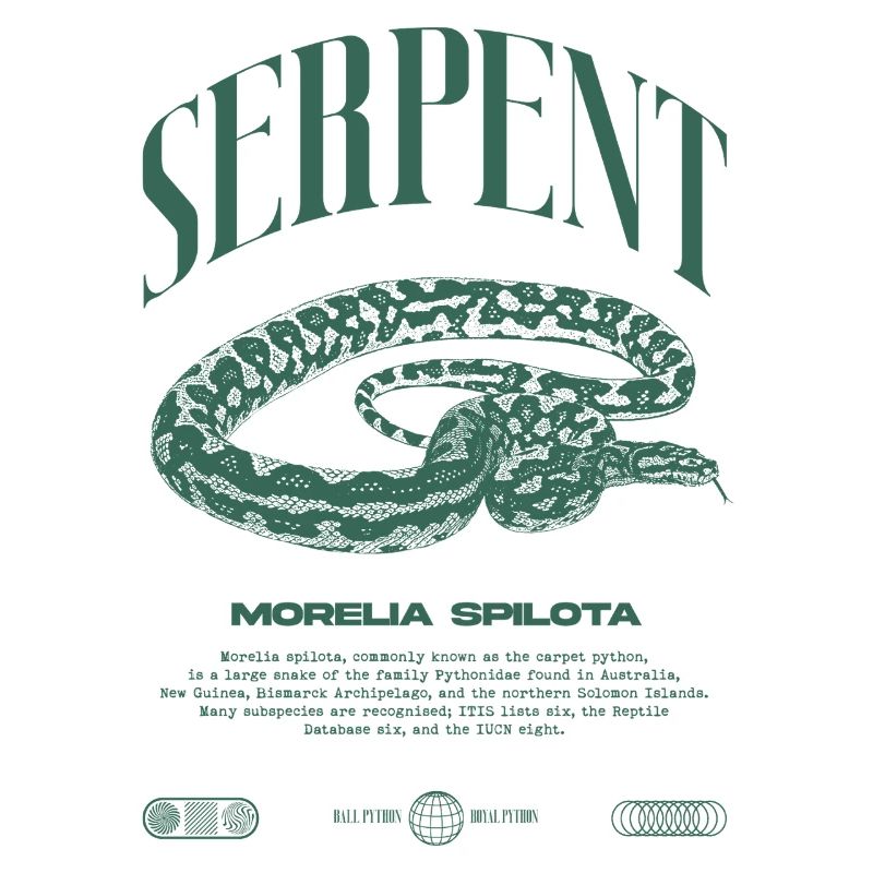Tapis Python Moderne Reptile Keeper Streetwear