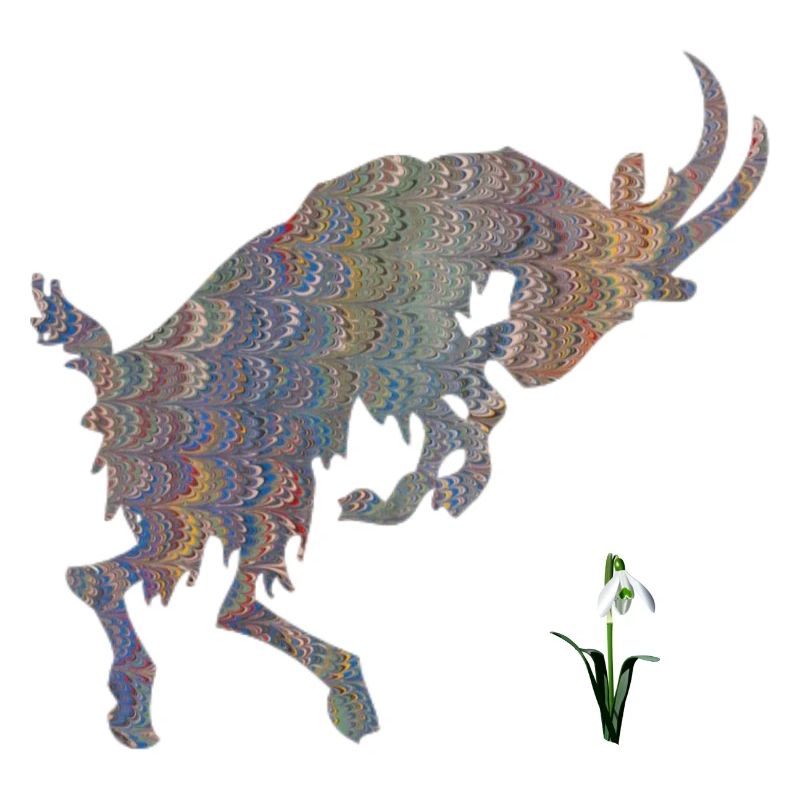 chèvre avec perce-neige e 49