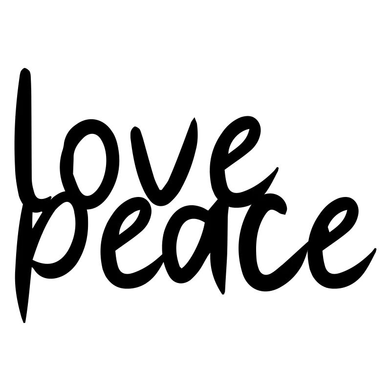 Love Peace. Statement for peace.