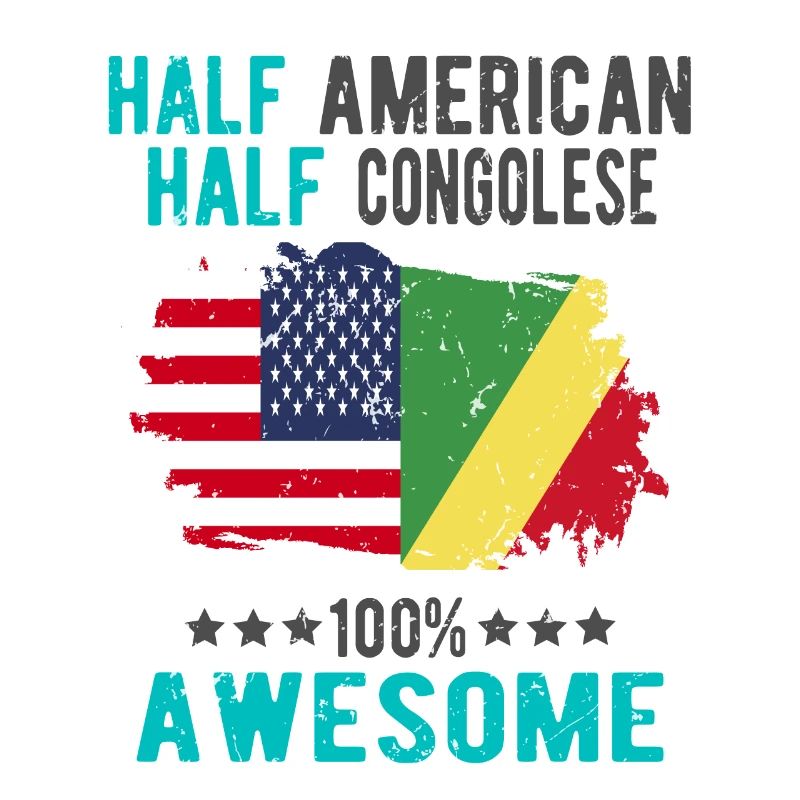 Half American, half Congolese